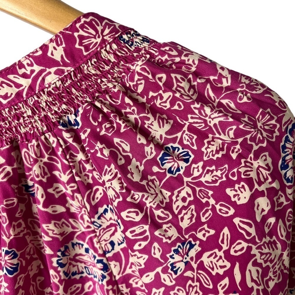 Natalie Martin Silk Shift Dress Floral Print Pink Size Small - Picture 5 of 8